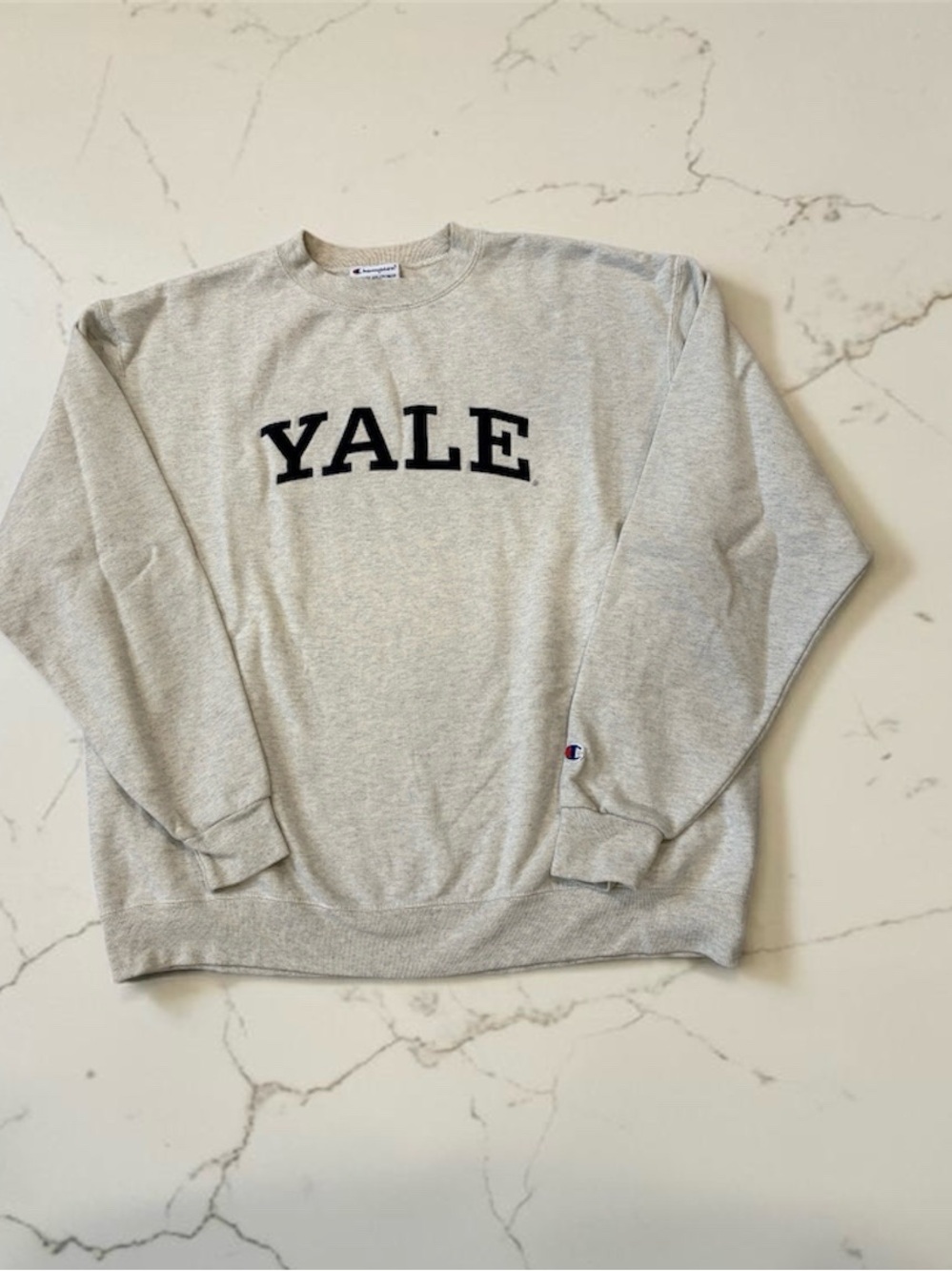 Champion Gray YALE Crewneck Sweatshirt